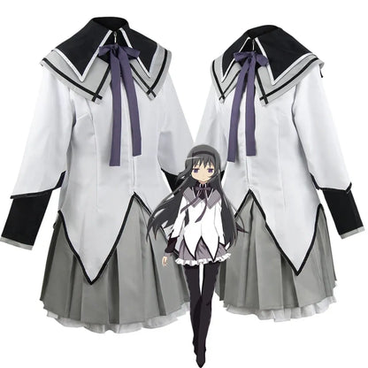 Homura Akemi Cosplay Uniform – Madoka Magica Magical Girl Dress Set