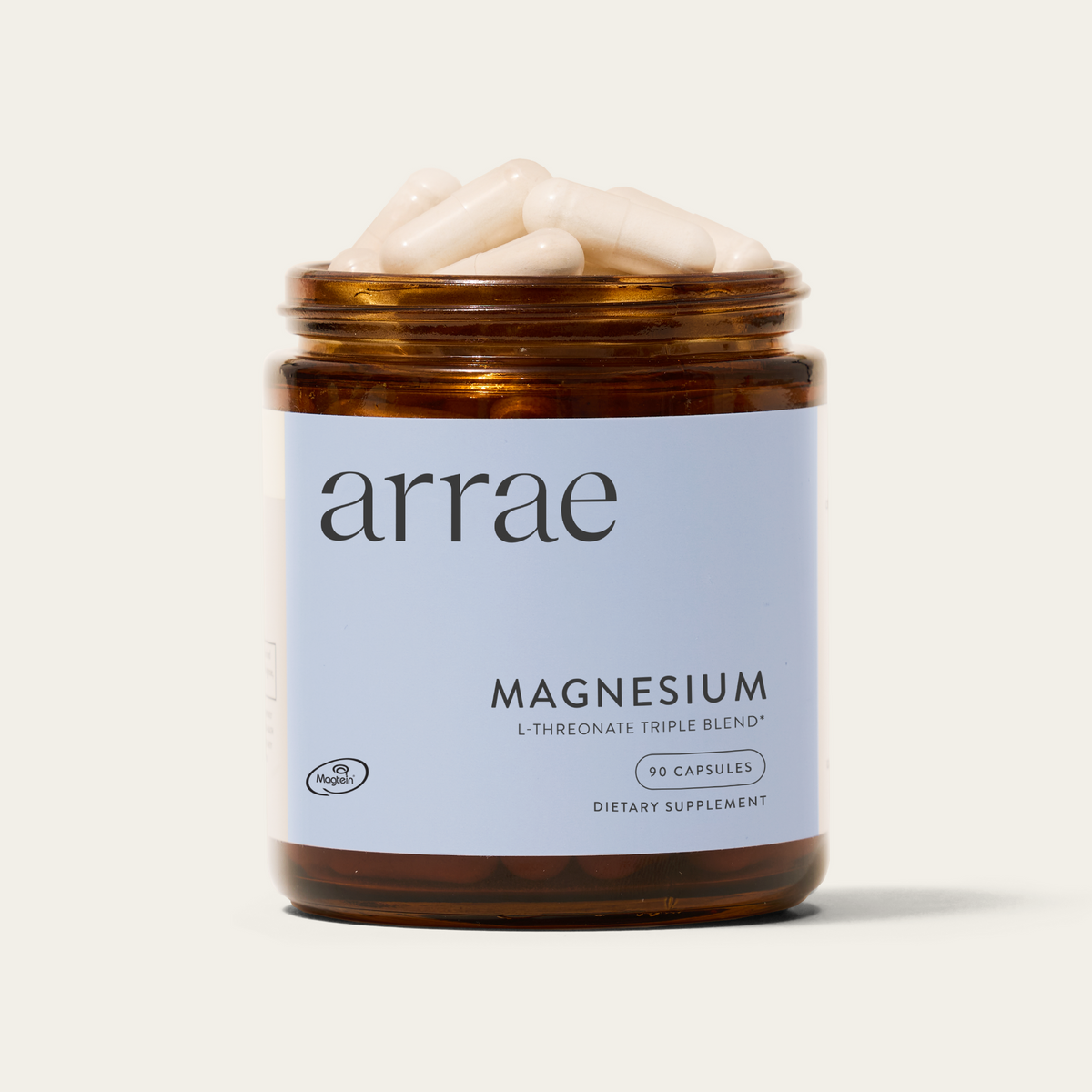 Arrae Magnesium Triple Blend, Glycinate, Citrate &amp; L-Threonate, 90 Capsules