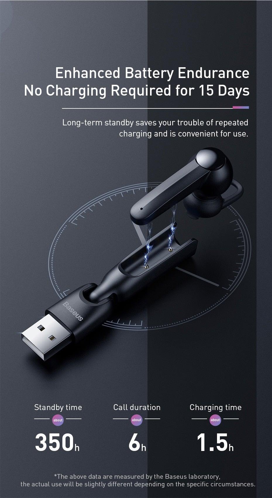 Magnetic Charging Wireless Bluetooth Earphone Bluetooth Headset Single Handsfree with Microphone Business Ear Updated Design with Industry Leading Sound &amp; Improved Comfort, Long Wireless Range,