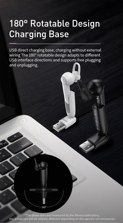 Magnetic Charging Wireless Bluetooth Earphone Bluetooth Headset Single Handsfree with Microphone Business Ear Updated Design with Industry Leading Sound &amp; Improved Comfort, Long Wireless Range,