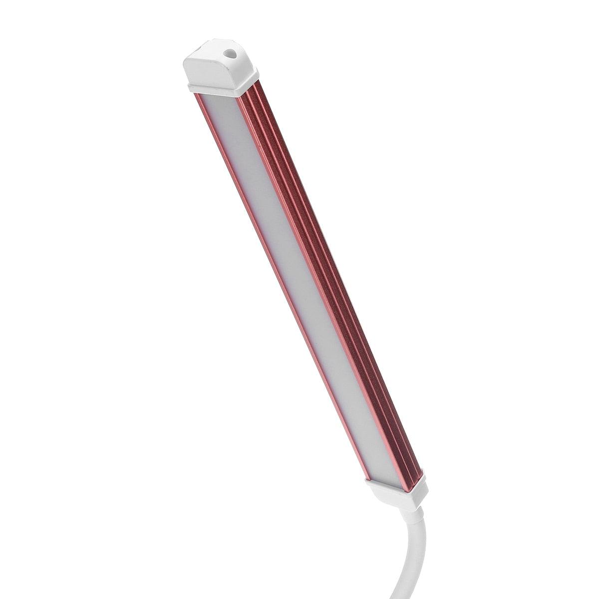 Magnifier Nail Beauty Light Tattoo Clip Light USB Table Lamp Flexible LED Desk Lamp Student Book Lights Study Lamp Reading Light Decorative Table Lamp Cute Study Lamps for Bedroom Décor