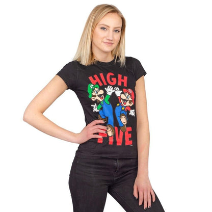 Mario &amp; Luigi High Five Sheer T-shirt