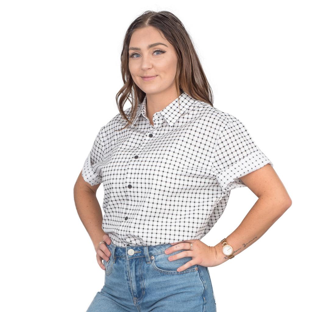 Marty McFly Halloween Costume Button Up Shirt