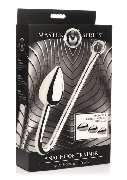 Master Series Anal Hook Trainer with 3 Interchangeable Plugs