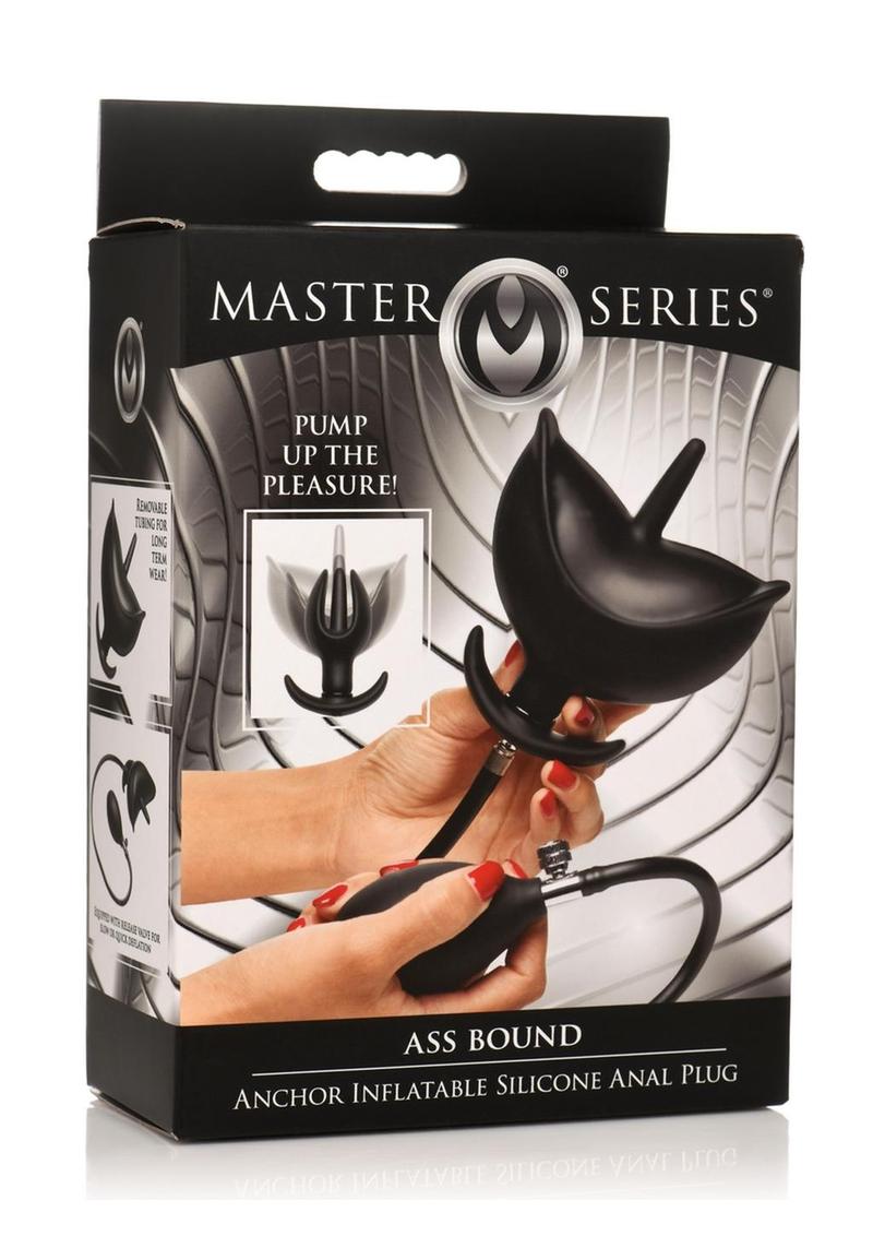 Master Series Ass Bound Anchor Inflatable Silicone Anal Plug