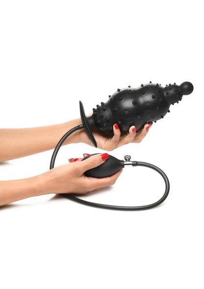 Ass Puffer Nubbed Inflatable Silicone Anal Plug