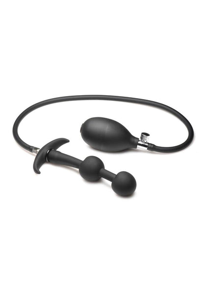 Ass Rattler Inflatable Silicone Anal Plug - Weighted for Extra Pleasure