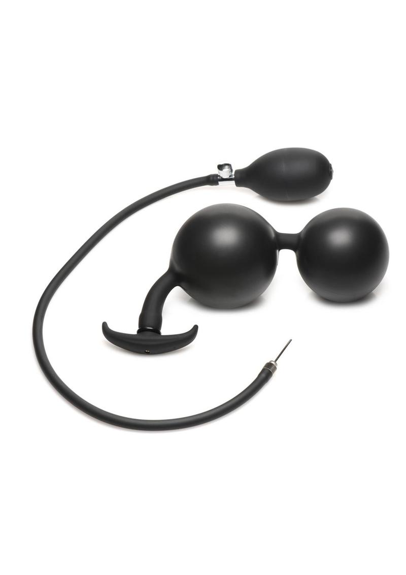 Ass Rattler Inflatable Silicone Anal Plug - Weighted for Extra Pleasure