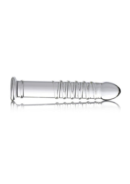 Master Series Behemoth Ribbed XL Glass Dildo for Advanced Users