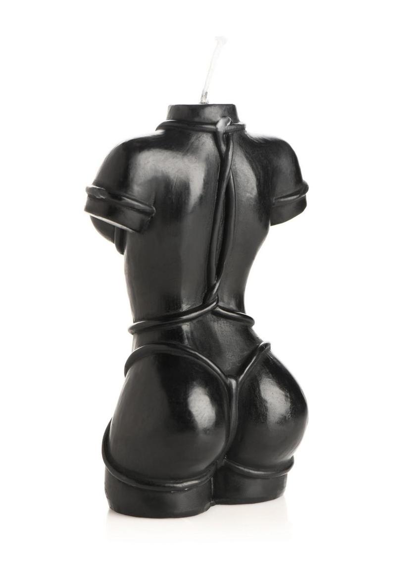 Bound Goddess Drip Candle Red Sculpted Torso Art Candle