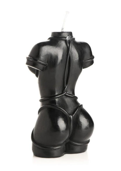 Bound Goddess Drip Candle Red Sculpted Torso Art Candle