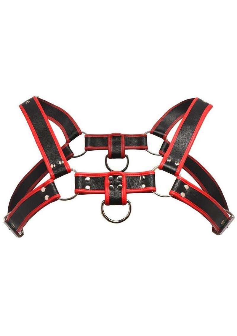 Master Series Bulldog Harness Blue Leather
