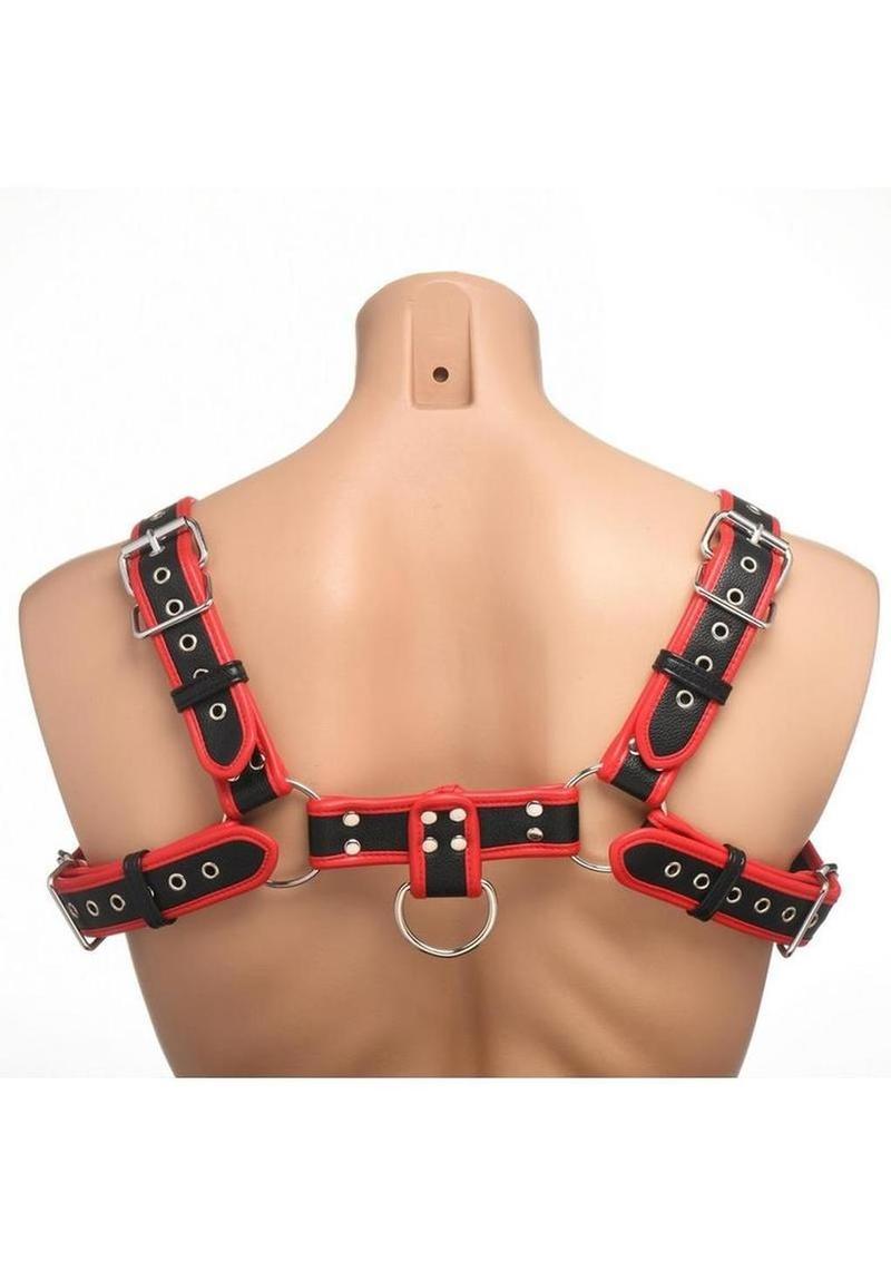 Master Series Bulldog Harness Blue Leather