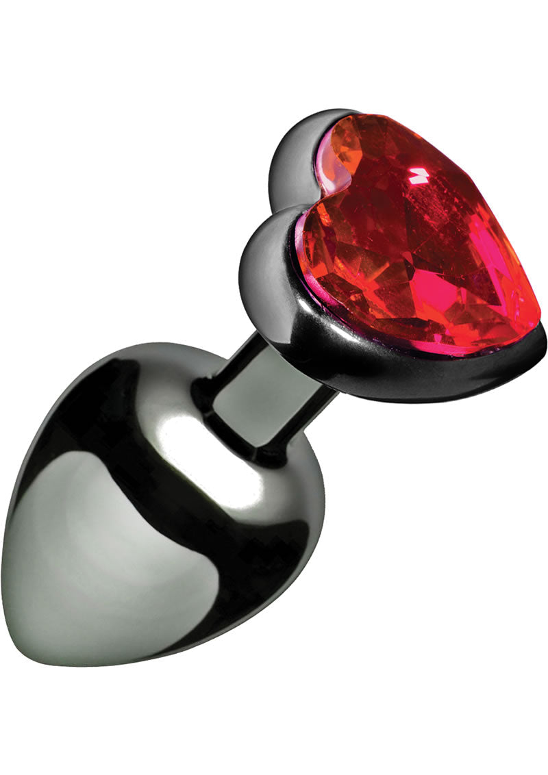 Master Series Crimson Tied Stainless Steel Anal Plug Versatile Play