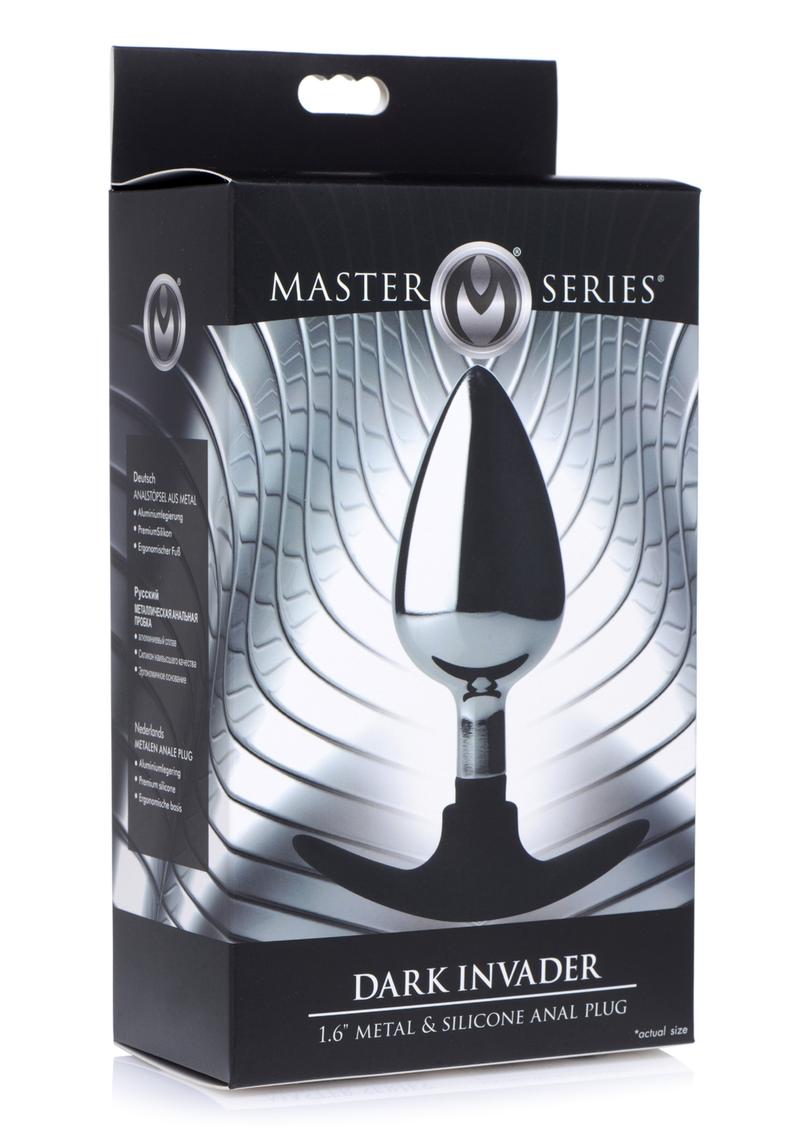Dark Invader Metal and Silicone Anal Plug