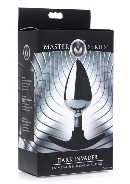 Dark Invader Metal and Silicone Anal Plug