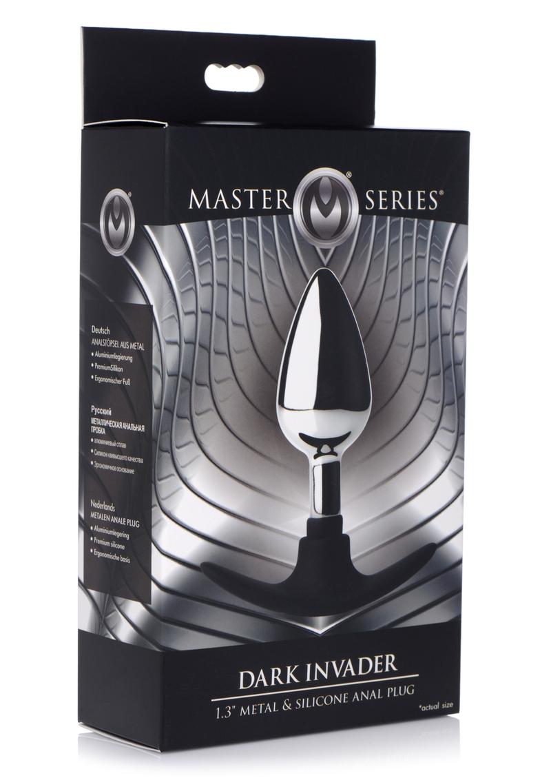 Dark Invader Metal and Silicone Anal Plug