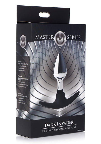 Dark Invader Metal and Silicone Anal Plug