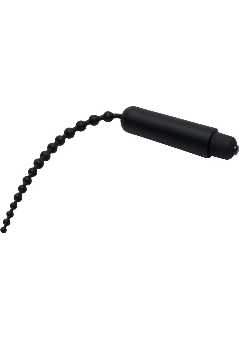 Master Series Dark Rod Vibrating Beaded Silicone Sound