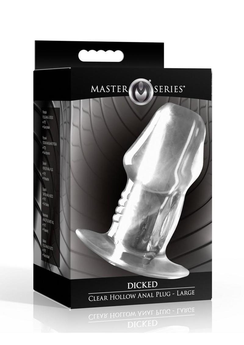 Dicked Clear Hollow Anal Plug
