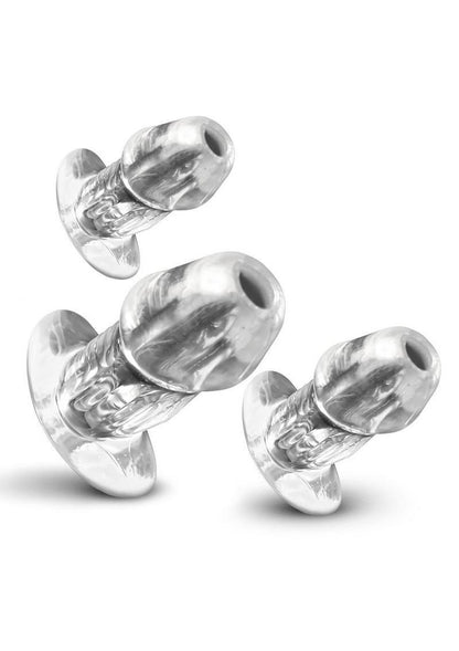 Dicked Clear Hollow Anal Trainer Set