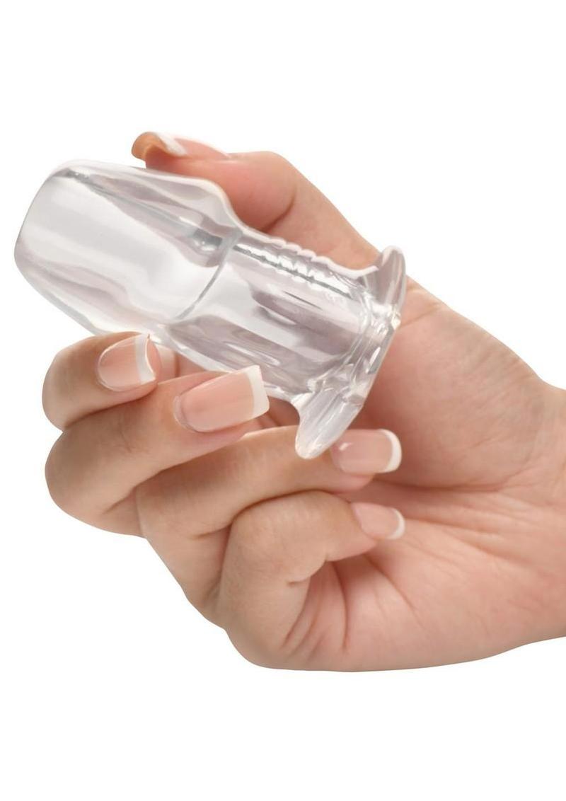 Dicked Clear Hollow Anal Plug