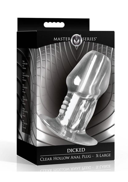 Dicked Clear Hollow Anal Plug