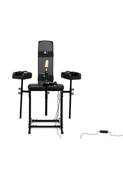 Master Series Ultimate Obedience Chair with Sex Machine