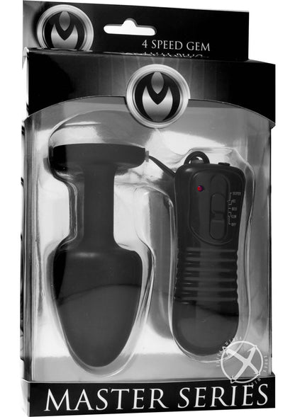 Paragon Gem-Accented Vibrating Anal Plug – Master Series