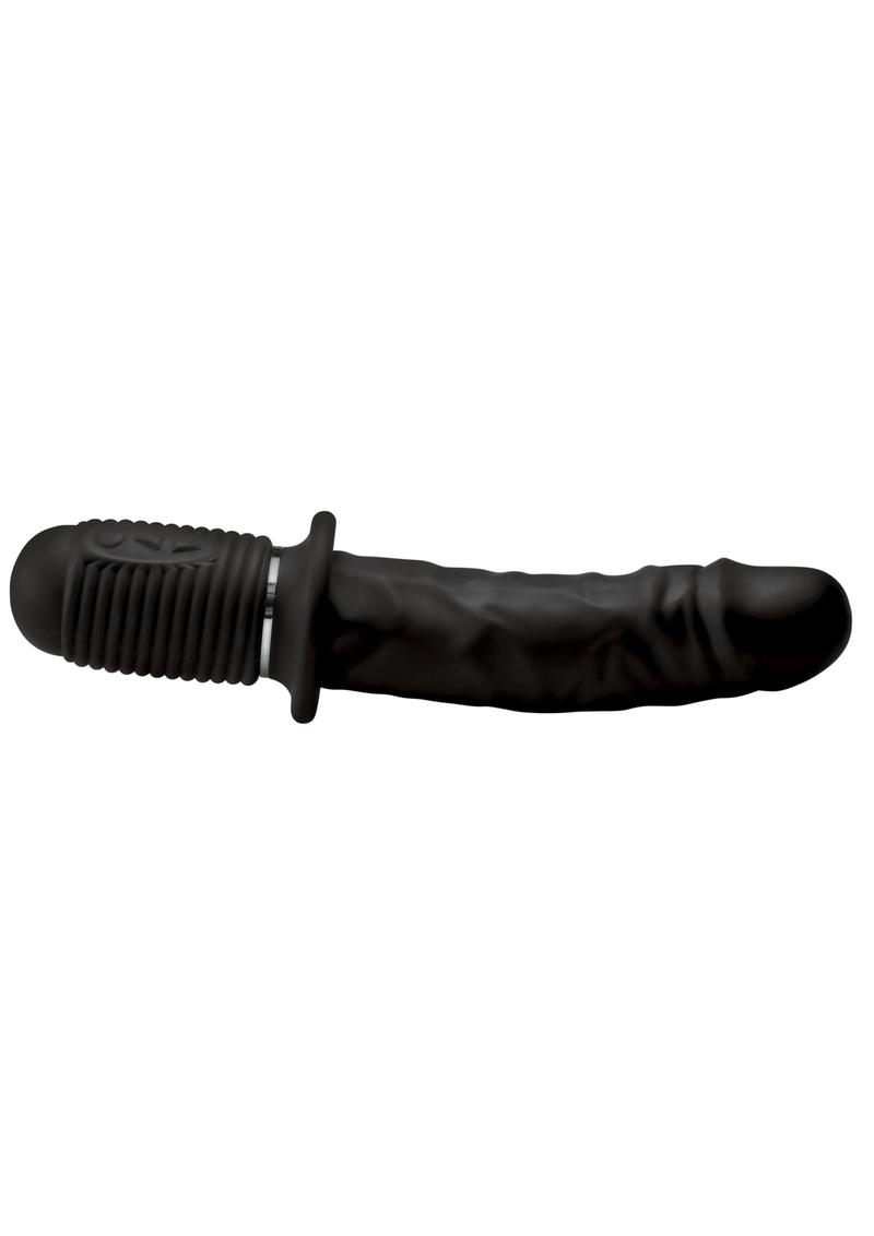 Master Series Power Pounder Vibrating And Thrusting Silicone Dildo