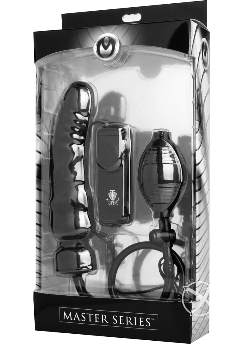 Master Series Ravage Vibrating Inflatable 7.5in Dildo