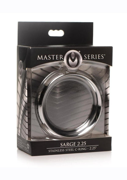 Master Series Sarge Stainless Steel Erection AndEasy to Clean Cock Ring