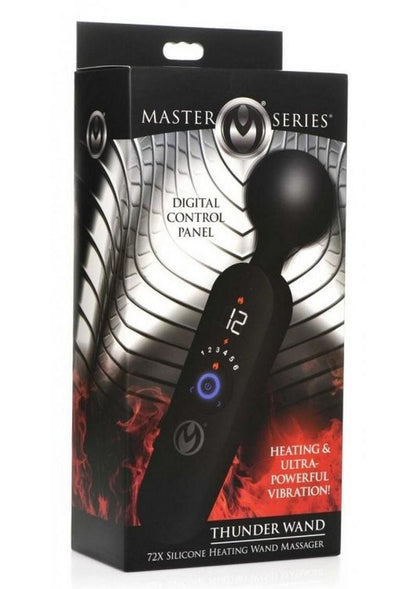 Master Series Thunder Wand Rechargeable Silicone Heating Wand Massager