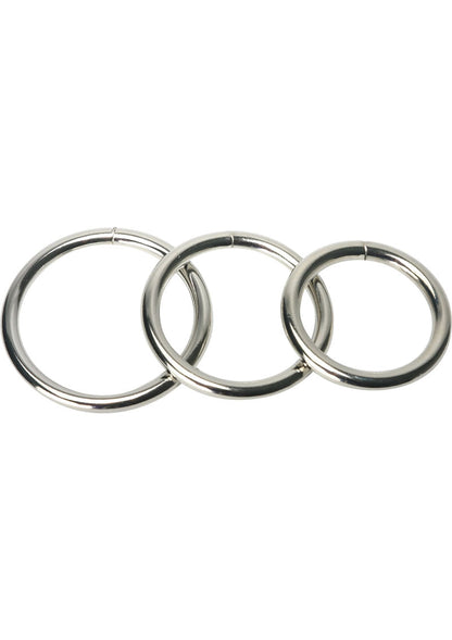 Master Series Trine Steel C-Ring Collection Set With Stainless Rings