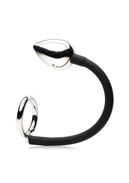 Master Series Tug + Plug Cock and Ball Ring with Anal Plug