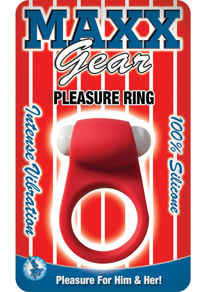 Maxx Gear Pleasure Ring Silicone Vibrating Cock Ring