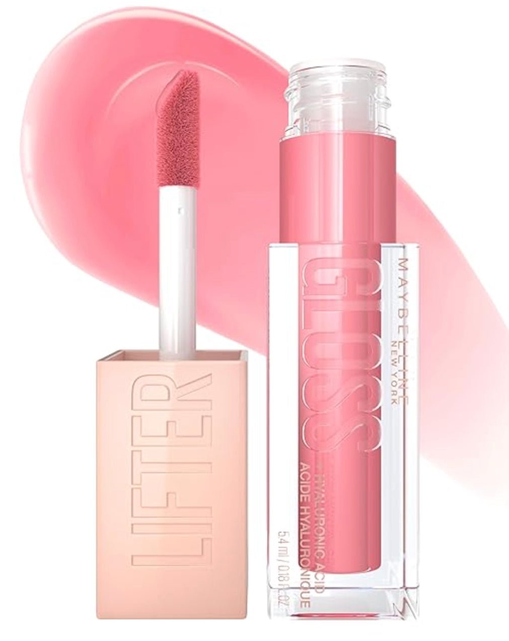 Maybelline Lifter Gloss Lip Gloss with Hyaluronic Acid, 021 Gummy Bear