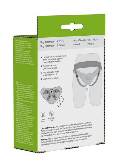 Me You Us Lace Harness with Bullet Pocket Strap-On Harness