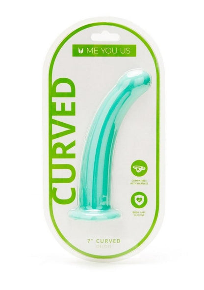 Me You Us Curved Harness Compatible Silicone Dildo