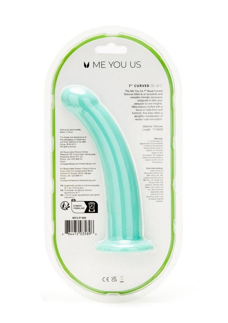 Me You Us Curved Harness Compatible Silicone Dildo