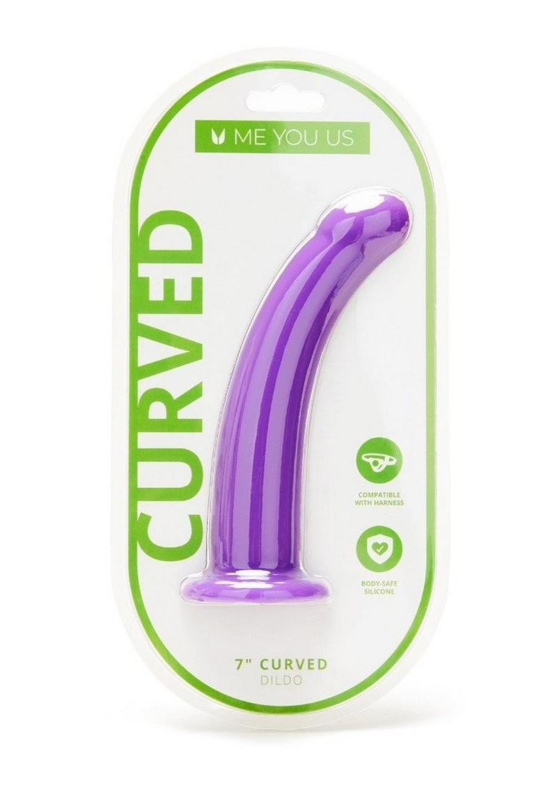 Me You Us Curved Harness Compatible Silicone Dildo