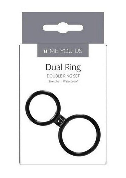 Me You Us Dual Ring Stretchy Silicone Ring Set
