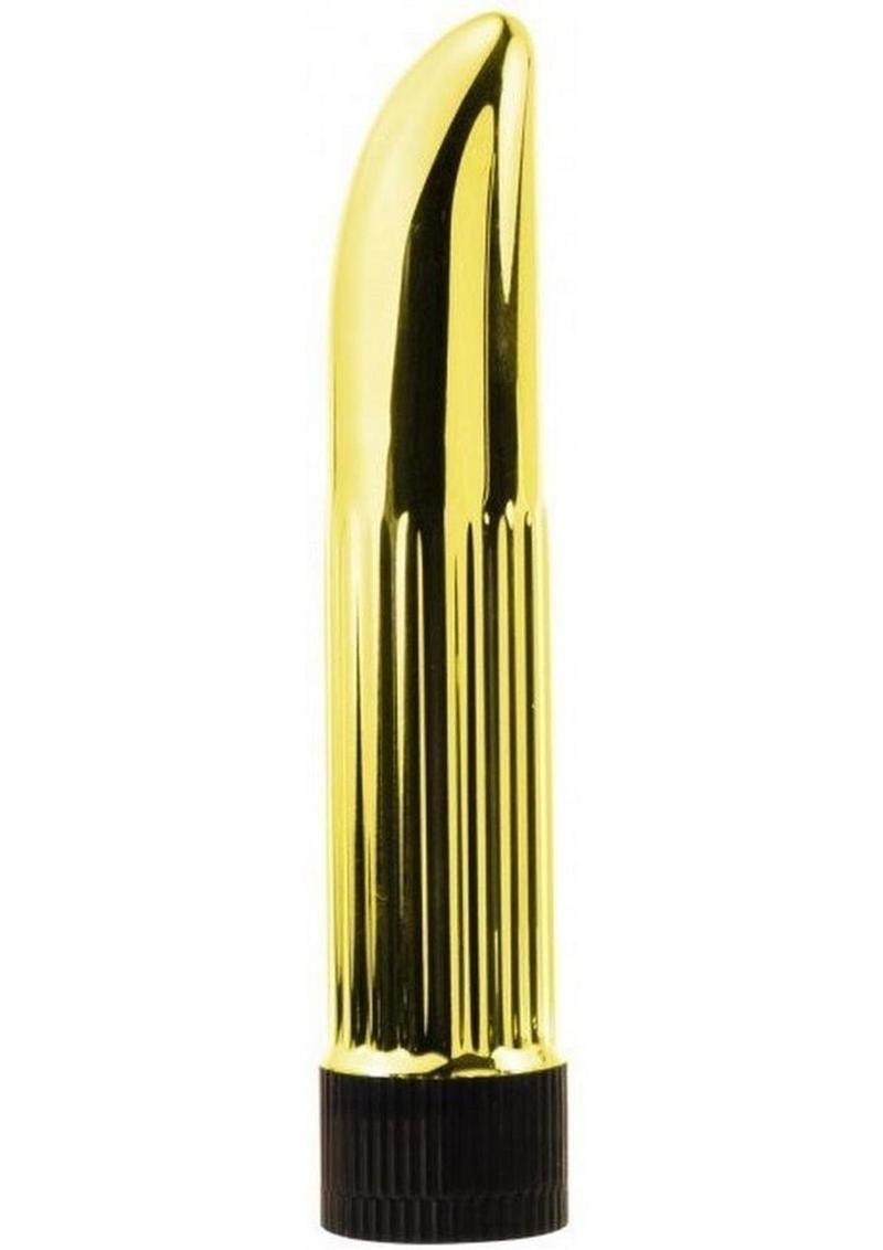 Lady Lust Ribbed Elegant Gold Designed Mini Vibrator