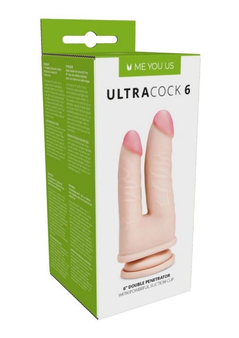 UltraCock Realistic Double Penetrator Dildo with Suction Cup