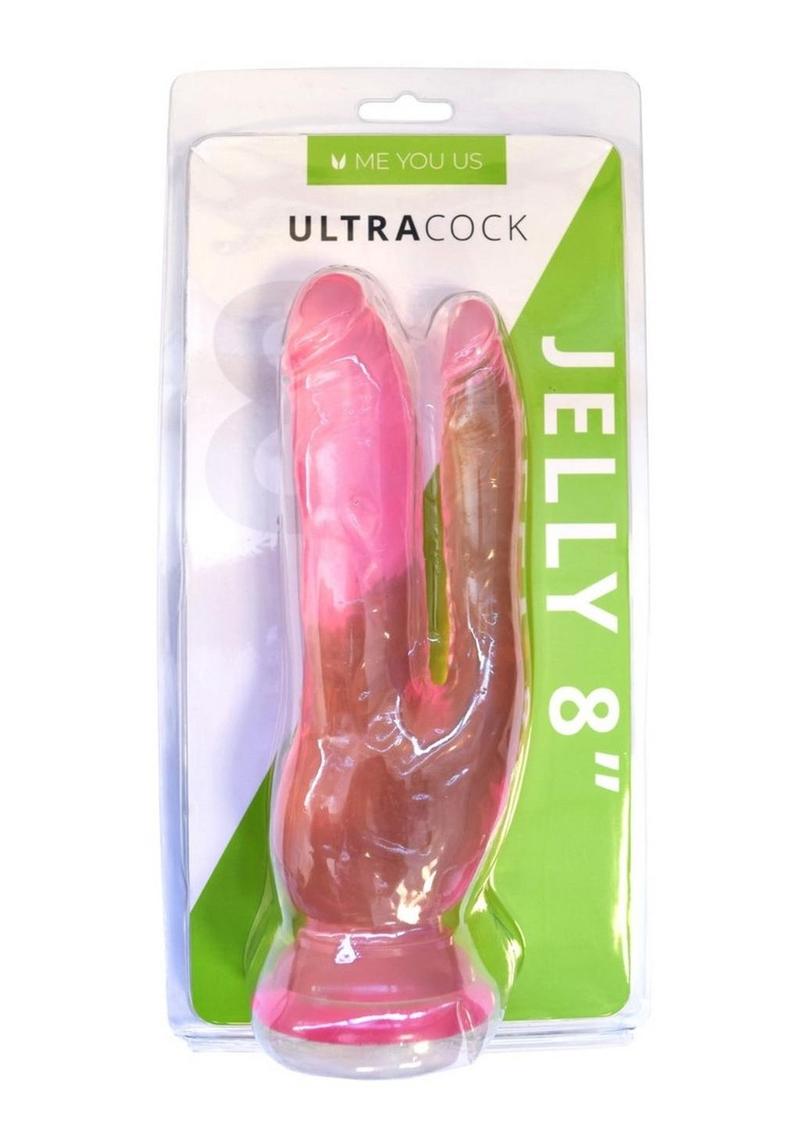 Me You Us UltraCock Jelly Double Penetrator 8 Inch Pink