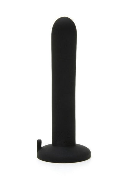 Me You Us Vibrating Slim Dildo 5in Rechargeable Black Peg