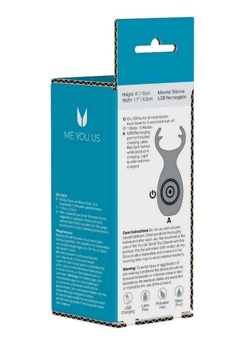 Me You Us Wild Pleasure Antlers Vibe Rechargeable Silicone Stimulator