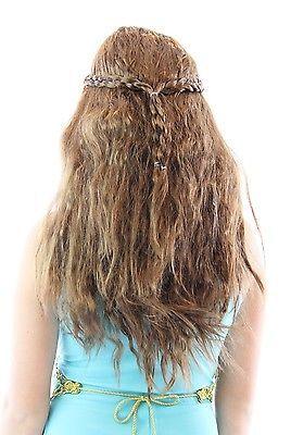 Medieval Princess Queen Braided Halloween Cosplay Costume Wig