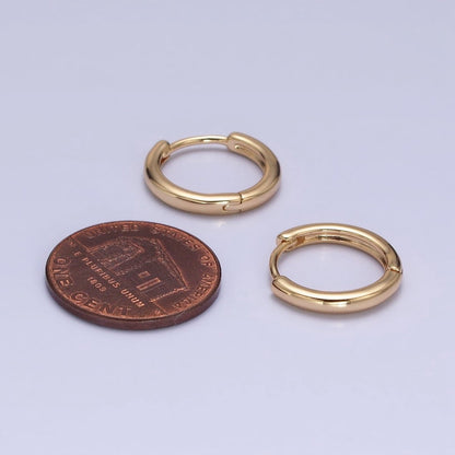 Medium Hoop Earrings in Gold Filled Dainty Gold Hoops Minimalist Earrings AD1396 AD1397