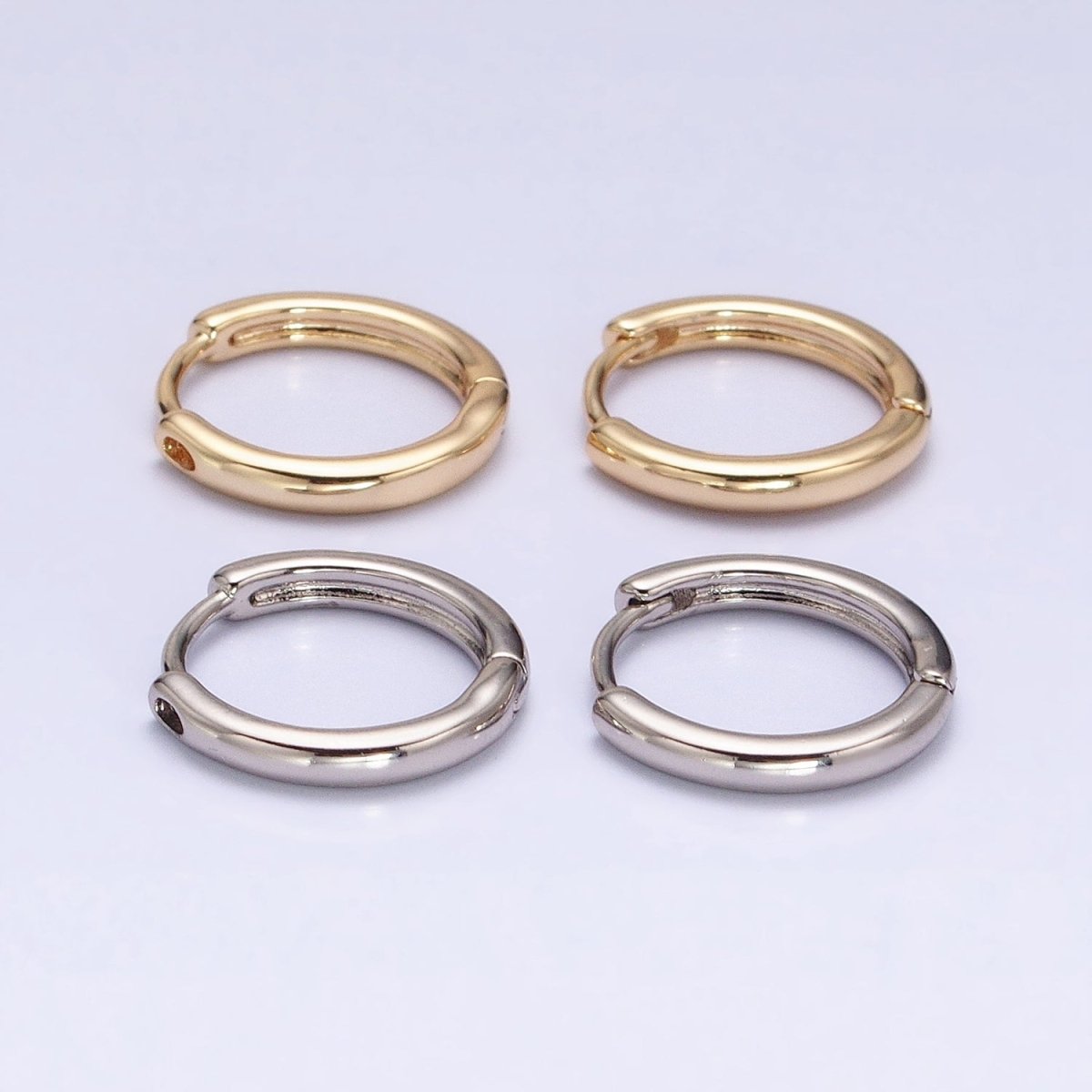 Medium Hoop Earrings in Gold Filled Dainty Gold Hoops Minimalist Earrings AD1396 AD1397